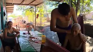 Llega Isa y cuenta todo lo que pasaron por ir donde su familia.don Miguelito está muy malo 