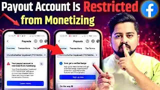 Facebook Payout Restricted Due to Unusual Activity | Payout Account Is Restricted from Monetizing 🔥