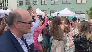 Food and dance festival at medical university of Warsaw