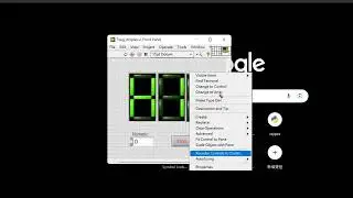 Seven segments 7 LED display on LabVIEW front panel
