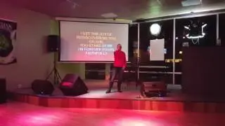 Karaoke with My friend Amy.  Aka mrs spitfire