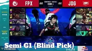 FunPlus Phoenix vs JD Gaming - Game 1 | Semi Final 2020 LoL Mid Season Cup | FPX vs JDG G1