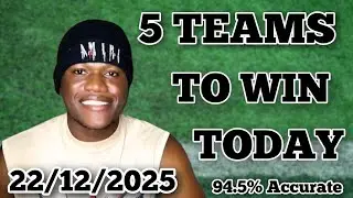 5 FOOTBALL TEAMS TO CARRY STRAIGHT WIN TODAY 💰🔥