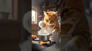 Cat Ki Masti Jab Kheer Ubhal Rahi Thi! Dekhiye Mazedar Lamhaat #FunnyCat   #DesiKitchen  #CatComedy