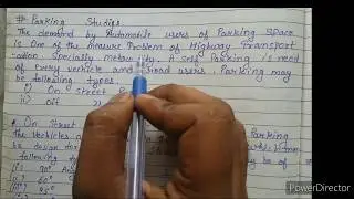 Parking study and types