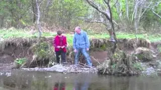 Wedding photography masterclass:  From 2012, in the Derwent River at Grange in Borrowdale
