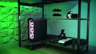 ODK 48 Inch Gaming Desk with Storage Shelves & Monitor Stand, Corner Gamer Desk Table with Power Out