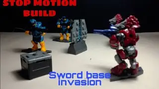 Halo mega construx   Stop motion build - sword base invasion .