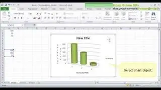 MS Excel 2010 / How to remove chart axis title
