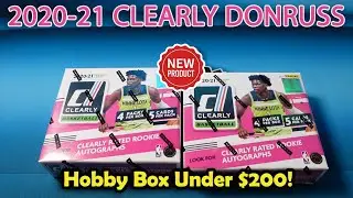 2020-21 Clearly Donruss Basketball Hobby Box - Hobby Box Under $200! Review!