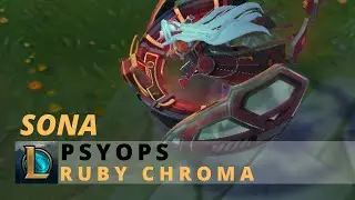 PsyOps Sona Ruby Chroma - League Of Legends