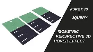 Perspective 3D / Preserve-3d Isometric Image Hover Effect Using HTML and CSS3 Tutorials
