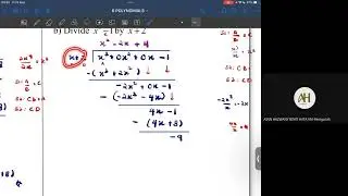 LECTURE 1: 6.1 Long Division 6.2 Remainder Theorem (Polynomials) | SM015 LECTURE 23/24