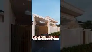 Минималистичный проект дома в тропическом стиле 10x22 м, 4 спальни #housebuildingservices #minima...