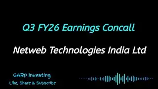 Netweb Technologies Q3 FY26 Earnings Concall | Netweb Technologies India Conference Call 