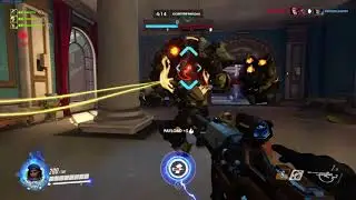 Overwatch - Rialto (attack) - Ana MVP (72% of match on fire)