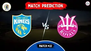 St. Lucia Kings Vs Barbados Royals (Match #22) Match Prediction | CPL 2024