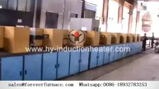 steel bar induction heat treatment line