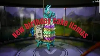 New birthday cake llamas?!?! Fortnite save the world 1 year anniversary