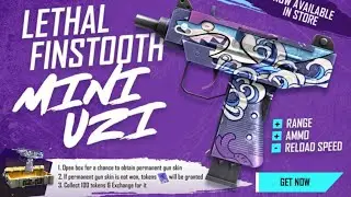 LETHAL FINSTOOTH MINI UZI || free Fire new Gun skin free | #TotalGaming #Badge99 #FreeFire #Garena