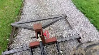 Homemade 3 point driveway gravel grader