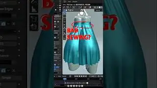 Fix sewing issue after cloth simulation in blender.  #blender #clothsimulation