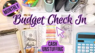 Monthly Budget Check In 2023 | Tracked Expenses | Cash Unstuffing To Pay Off Credit Balance!!