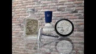 Бритье. M&uuml;hle blade, RazoRock Black Bay, Balea Men brush, RazoRock DE - 1. Shaving review.