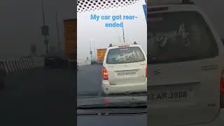 My car got rear-ended #shorts #viral #mumbai #roadrage #carcrash #ford #marutisuzuki