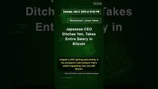 🧐👉 Japanese CEO Ditches Yen, Takes Entire Salary in Bitcoin #QixNewsCrypto