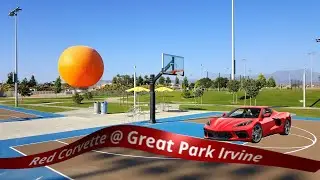 Red Corvette Enthusiast , Cruising a Red Corvette @ Great Park Irvine California. Oct, 2025