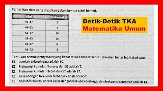 Statistika, detik detik TKA matematika umum, by Top mat