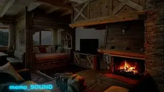 Dormi in una accogliente casa di montagna: suono della pioggia,vento e dello scoppiettio camino