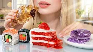 Glass Food ASMR Compilation 🍣🍰🥐 | Oddly Satisfying & Relaxing