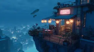 Nocna Bryza Lo-Fi z Tokijskiego Balkonu Cyberpunkowego Lofihop i Chill Beats do Nauki, Relaksu
