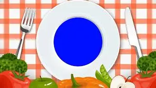 Let's Eat Vegetables Animated in Blue Screen | GameZone PH