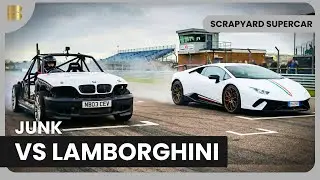Scrapyard Junk vs Lamborghini Huracan Lap Battle | Scrapyard Supercar