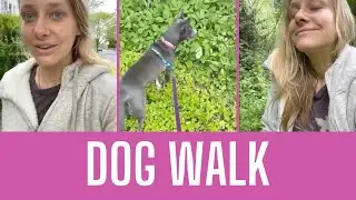 Walking the dog in Hamilton NJ 🐶