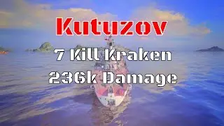 Kutuzov T8 Soviet Cruiser | 7 Kill Kraken, 236k Damage | World of Warships