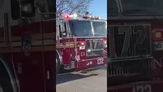 FDNY Ladder 172 hauling ass responding