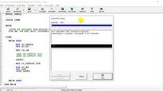6.display string using assembly program with and with header file for beginner | bangla