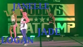 JADE CHYNOWETH, LOGAN HASSEL and JANELLE GINESTRA dancing at Bobby's Beat Camp😍