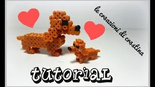 Tutorial Cane Bassotto 3D con Hama Beads - DIY Dog Perler Beads