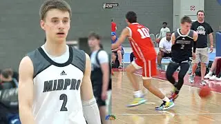 THIS KID HAS WHITE CHOCOLATE DNA!! 6'0 PG Brock Harding Highlights at NY2LA Grassroots Invitational!