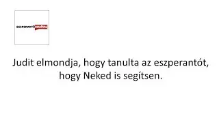 Eszperantó otthonról online kurzussal