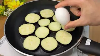 Breakfast with just one eggplant and two eggs! Simple recipe that is both delicious and nutritious!