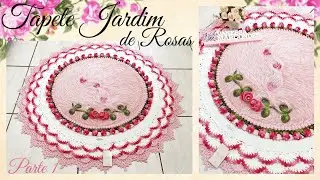 🌸 Tapete Jardim de Rosas Redondo em Crochê 🌸. 1/3. @deboratavaresartesemcroche
