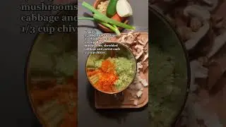 Домашние овощные пельмени 🥟 #веганские