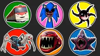 MONSTER VS Kereta Titipo, Shin Sonic Sprunki, Screech Roblox, Thomas Lipan, Train Eater, Hungry Star
