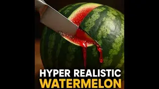 The Most Satisfying Watermelon Cut Ever 🍉 | Hyper Realistic ASMR